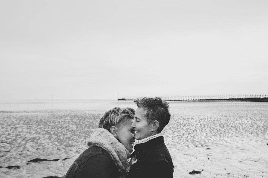 this is an amazing samesex engagement photography session in Littlehampton