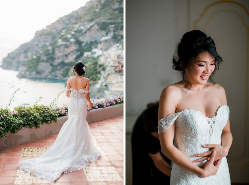 elopement in Positano