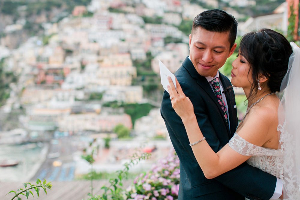 elopement in Positano