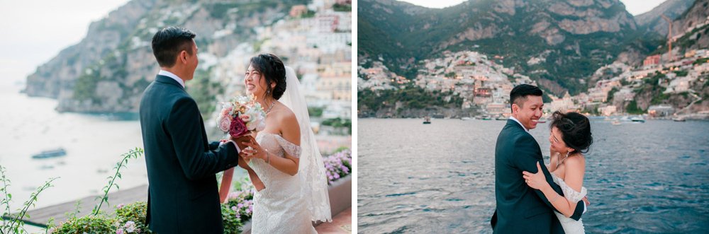 elopement in Positano