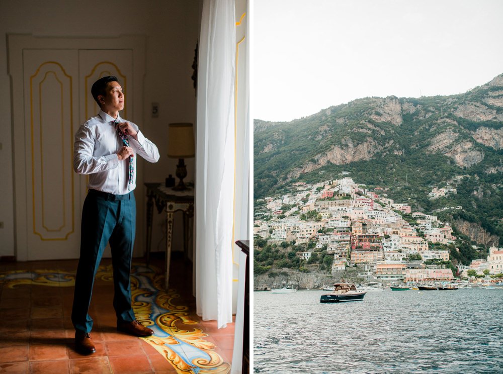 elopement in Positano