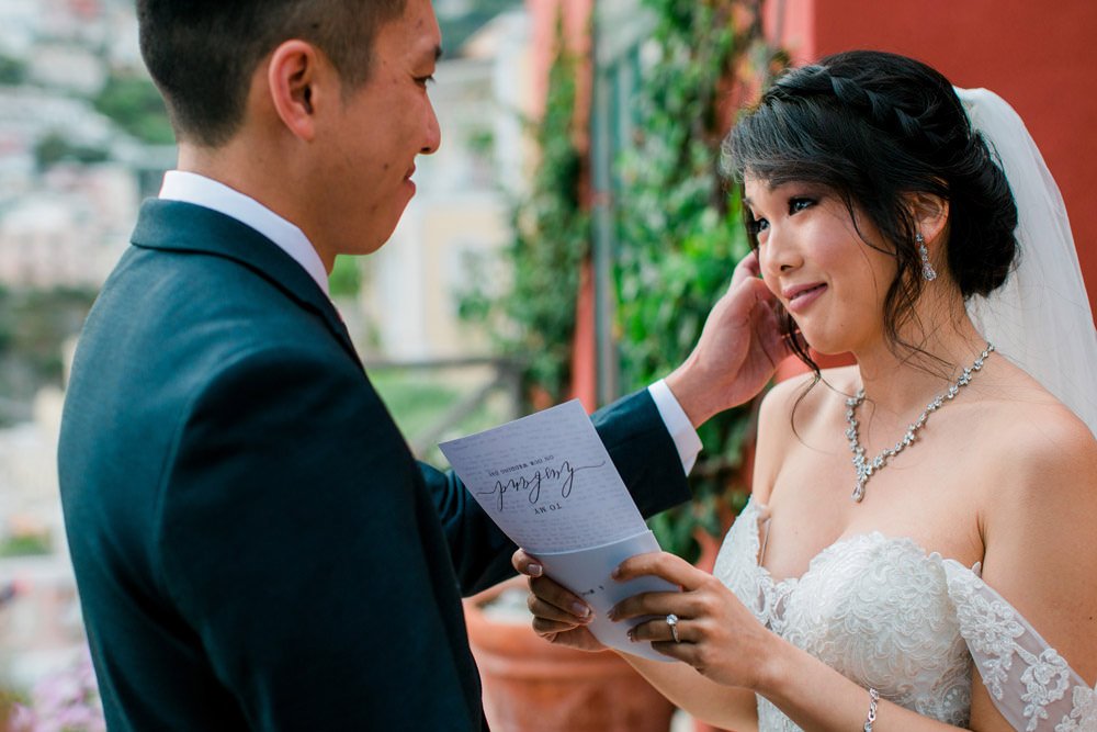 getting married in positano